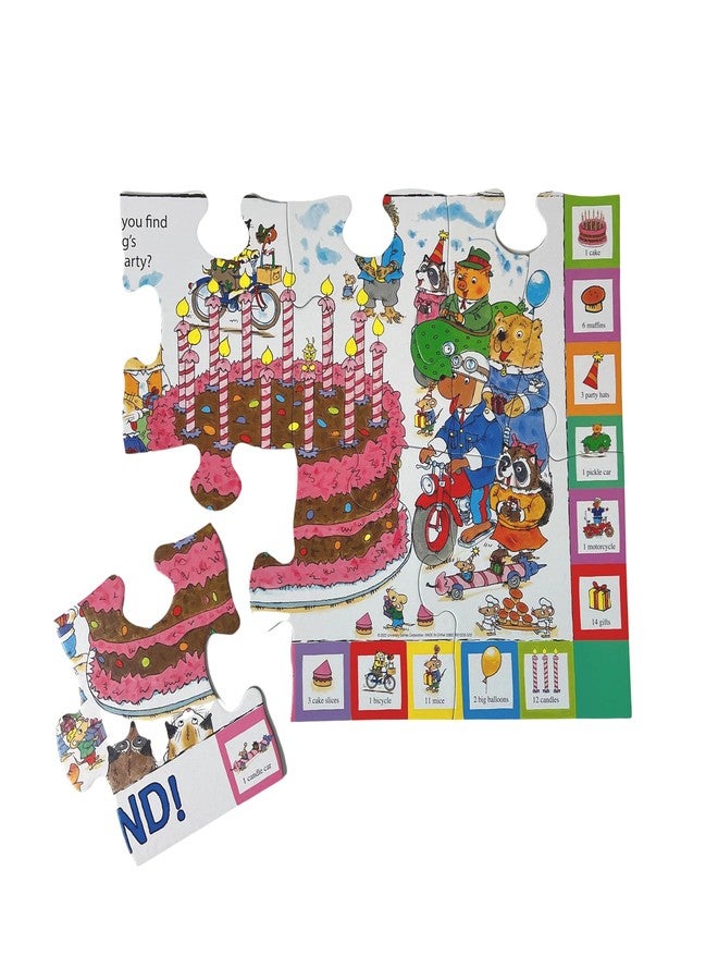 Briarpatch Richard Scarry Busytown Seek and Find Giant Floor Puzzle, Learn by Finding Hidden Items from Four Classic Scenes from Richard Scarry’s bestselling Busytown Books, for Ages 3+ - Image 2